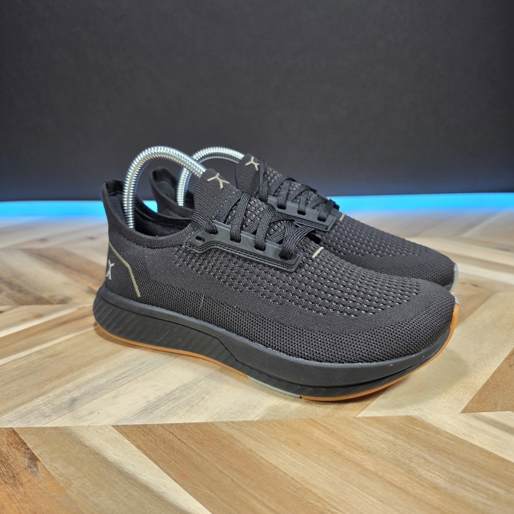 Flux Adapt Runner Women's 7 Men's 5.5 Black Gum Knit Running Athletic Shoes